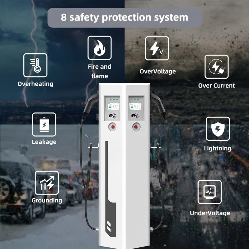 IP65 OCPP CE 인증 플로어형 충전소 64A 2 - Type 2 Charger 리뷰 및 가격
